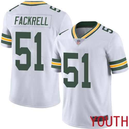 Green Bay Packers Limited White Youth 51 Fackrell Kyler Road Jersey Nike NFL Vapor Untouchable